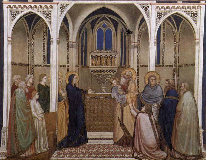 GIOTTO di Bondone Presentation of Christ in the Temple France oil painting art